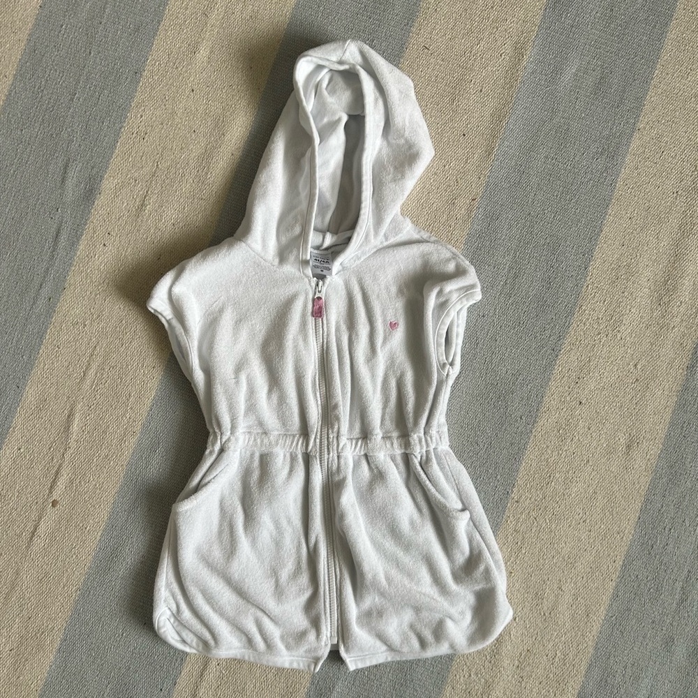 Carters Zip Swim Coverup 4T